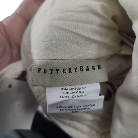 NWT POTTERY BARN NATURAL FAIR ISLE WOOL WHITE RED STOCKING MOM EMBROIDERED LINED - Picture 5 of 5